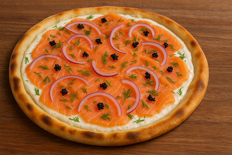 Jenis Jenis Pizza Smoked Salmon Pizza California